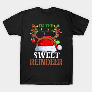 Im The Sweet Reindeer Christmas Funny Pajamas Funny Christmas Gift T-Shirt